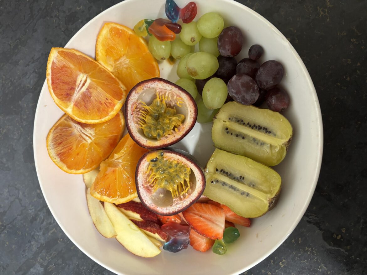 Evening fruit plate