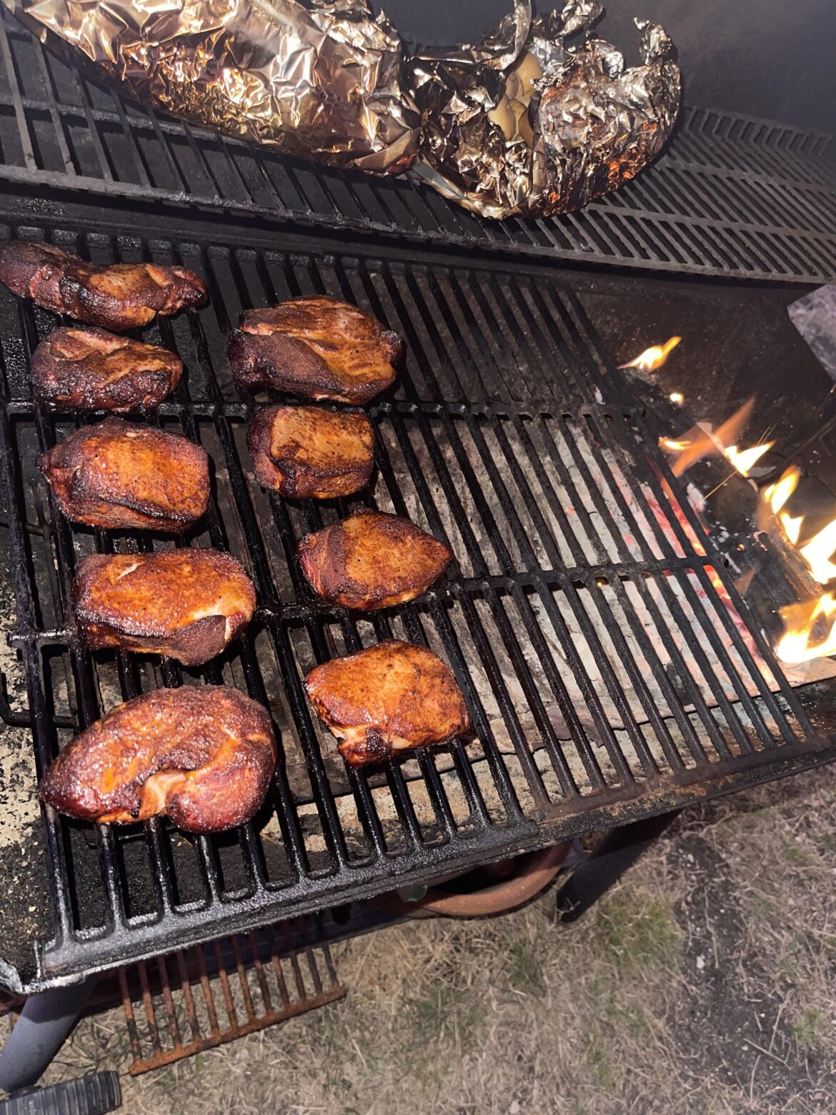 Smoked Pork chops.