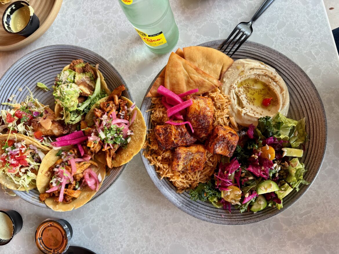 Halal Beef Chorizo, Pastor-Spiced Chicken Shawarma, and Tahini Salsa at Lincoln Heights' Brand New Mediterranean-Mexican Spot ~ L.A. TACO