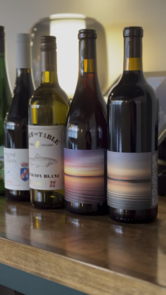 First wine delivery at our new restaurant.