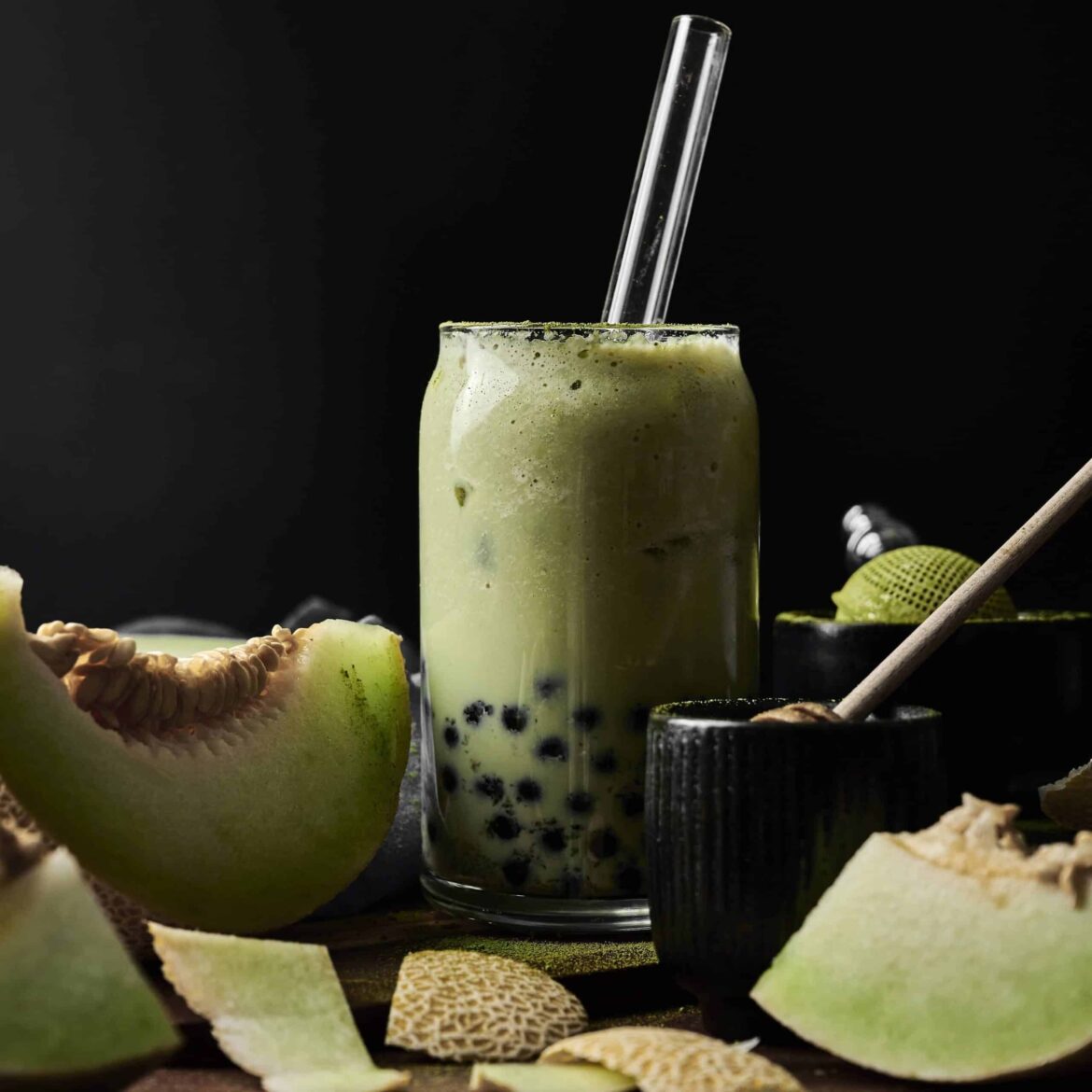 Honeydew Boba Tea