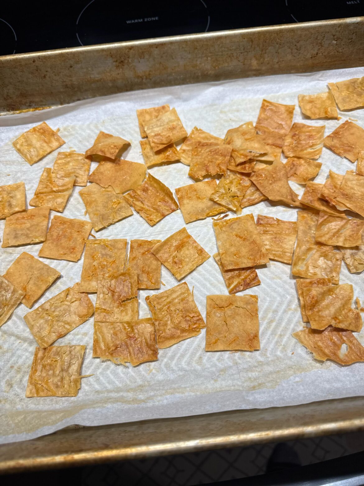 I present: the homemade cheezit. I present: the homemade cheezit.