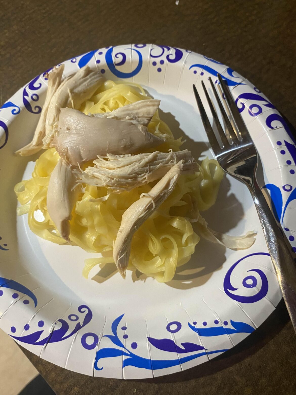 My friend's mum made chicken Alfredo