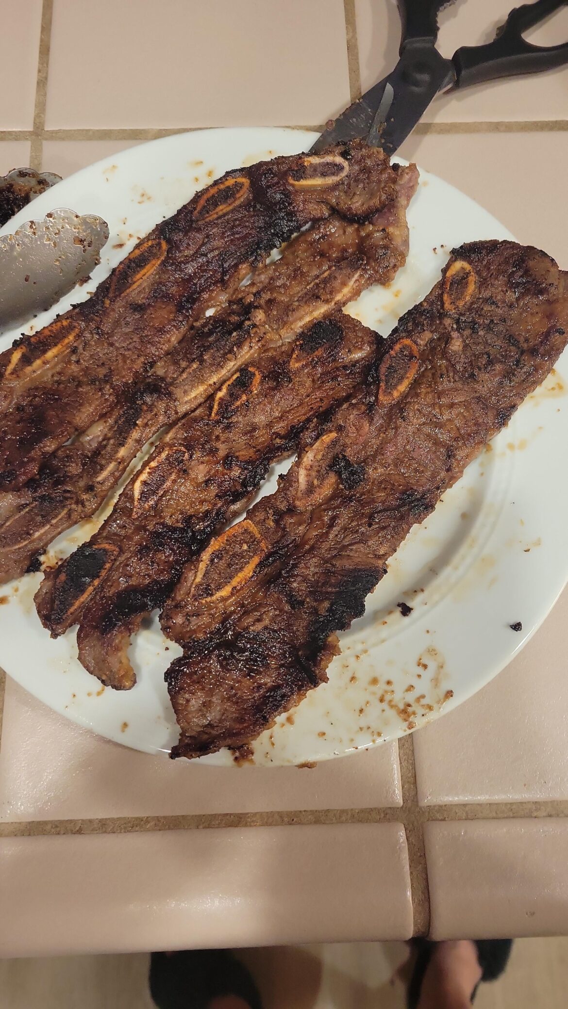 Cooked galbi for the first time at home