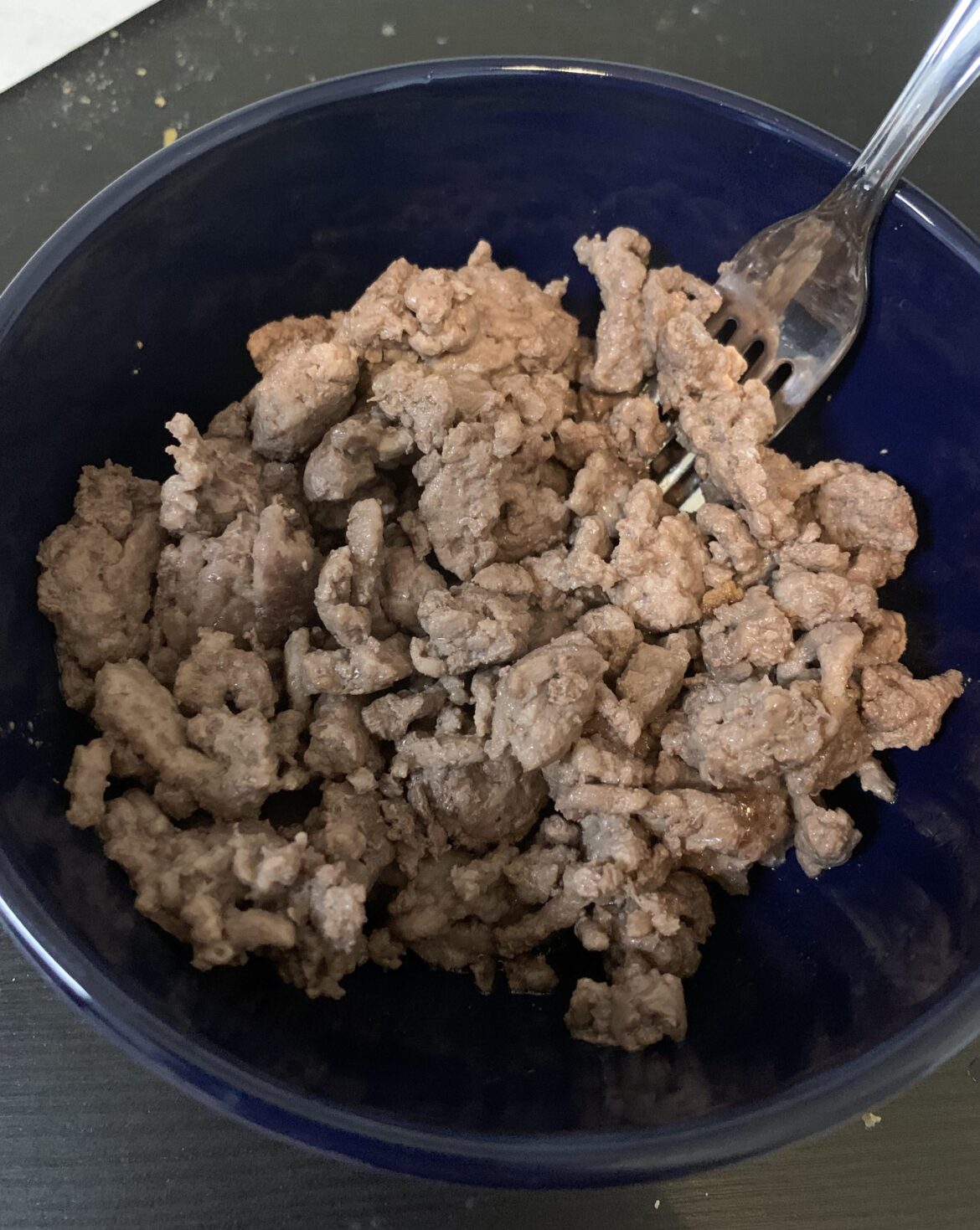 About once a month, I crave a bowl of unseasoned ground beef