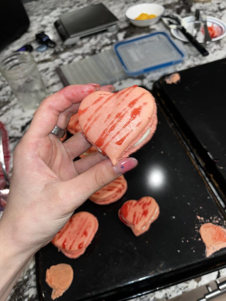 Okay bloody macarons was not the original vision…