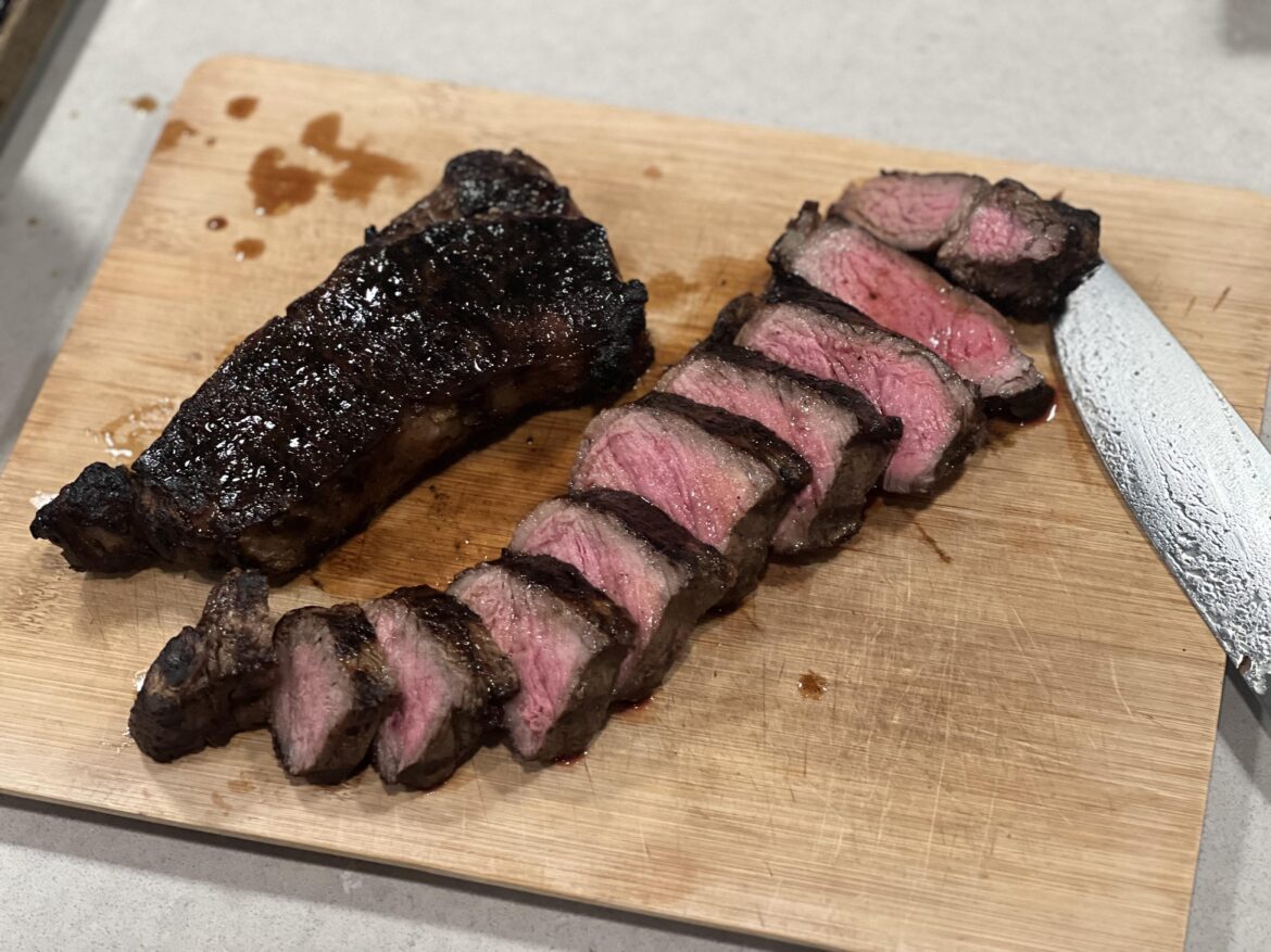 Cooked some NY Strips for the wife and MIL. How’d I do?