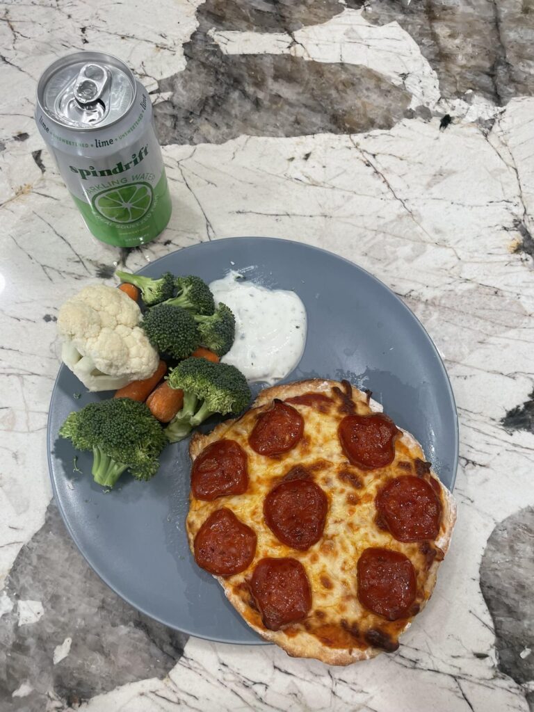 My fav low cal pizza that tastes like pizza