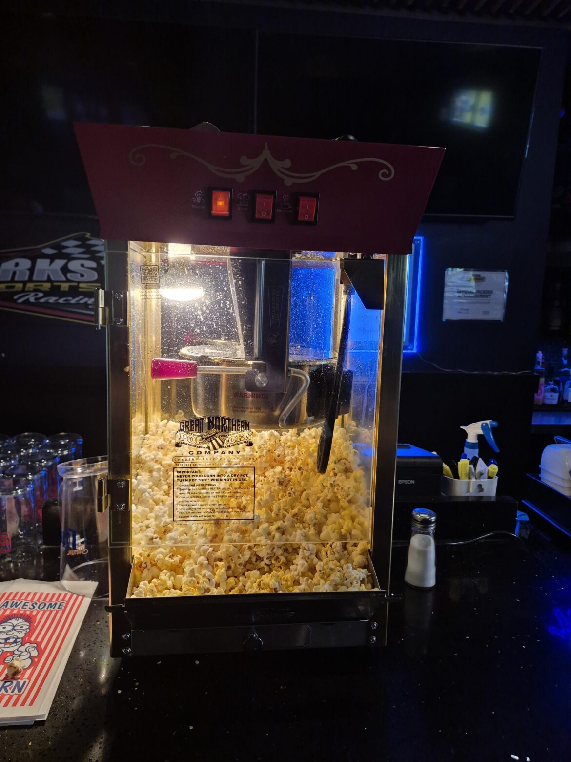 Boss bought a popcorn machine
