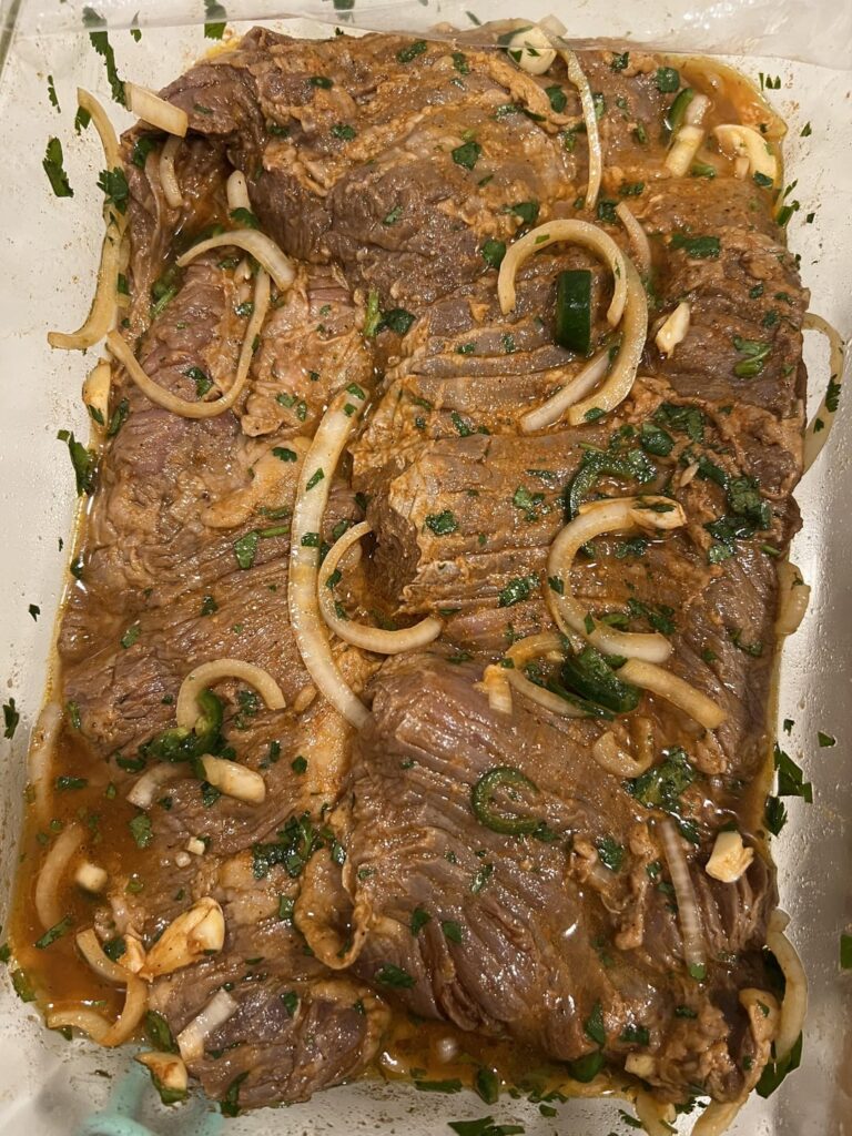 Tried my hand at some carne asada tonight