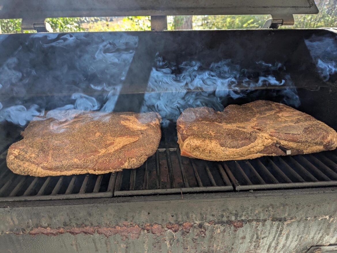 12lbs of pork belly going on early this morning