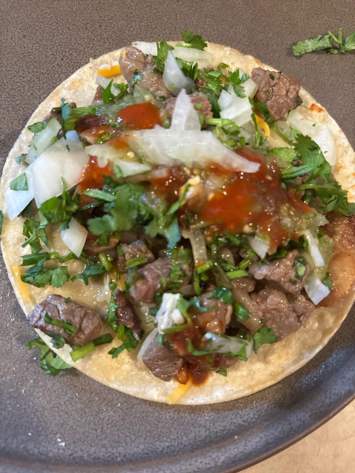 First time making tacos