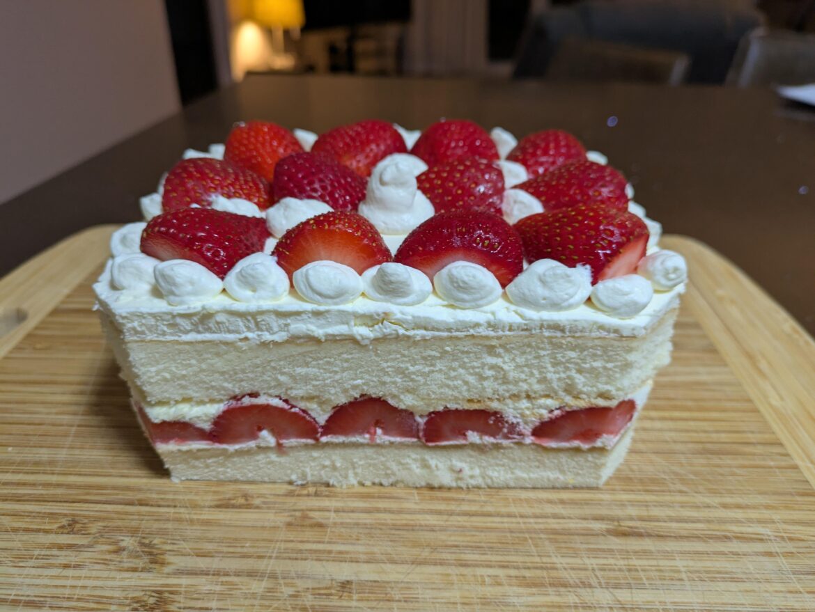 First attempt at Japanese Strawberry shortcake