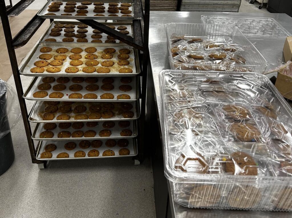 Customer ordered 480 individually wrapped cookies from the bakery I work at. Coworker and I spent 3 hours today just wrapping them.