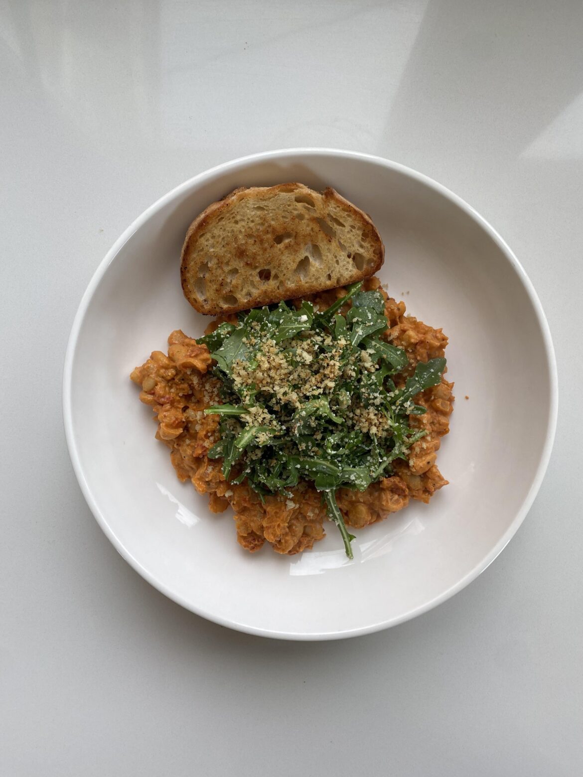 the famous NYT spicy beans & greens recipe, modified to be PB