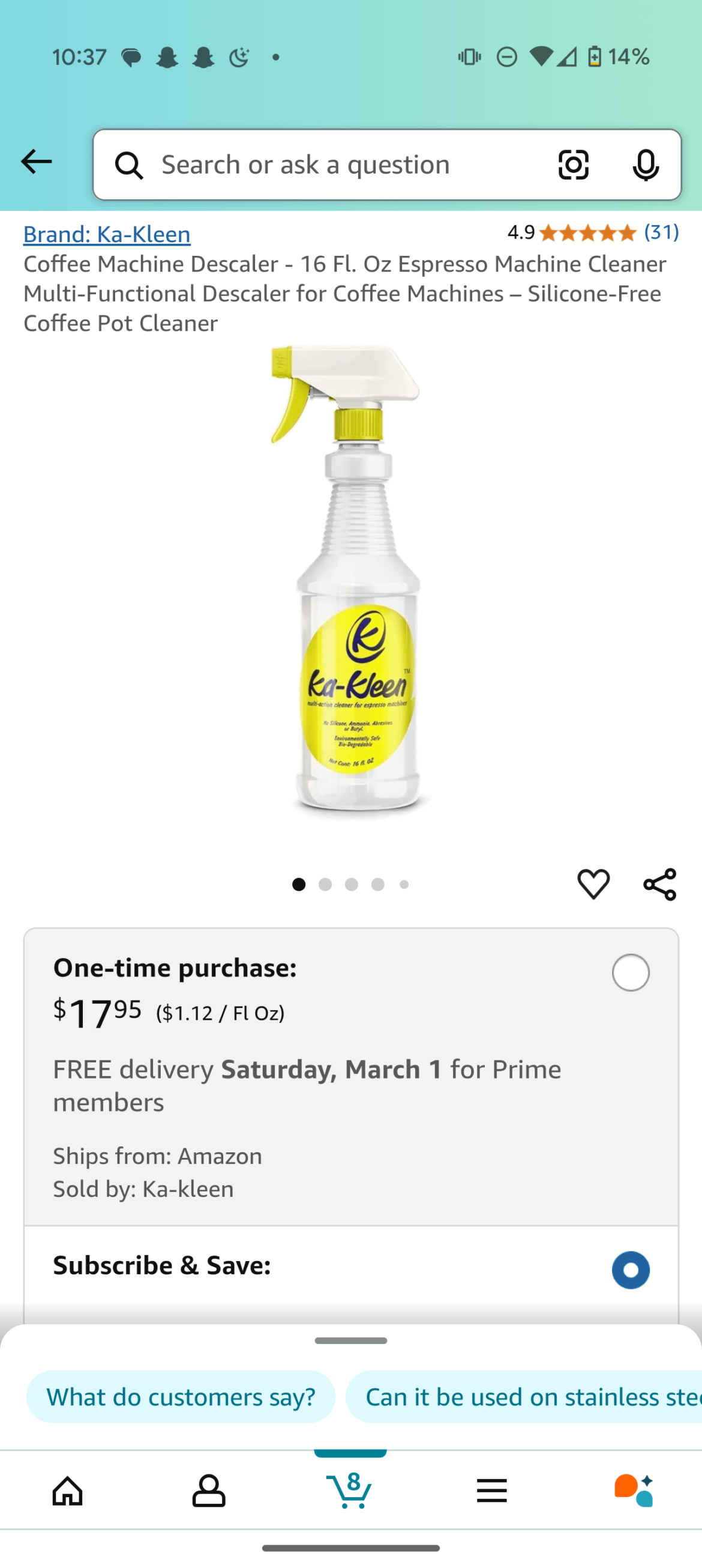 Best coffee cleaner. Prove me wrong.