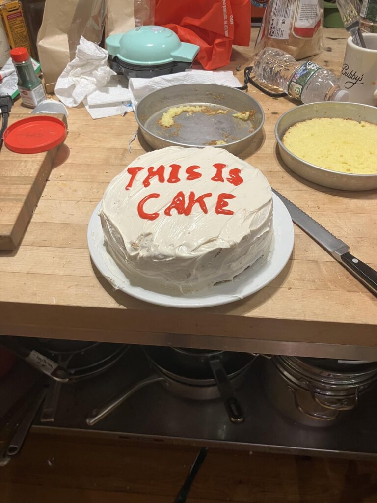 I baked a cake the other night :)