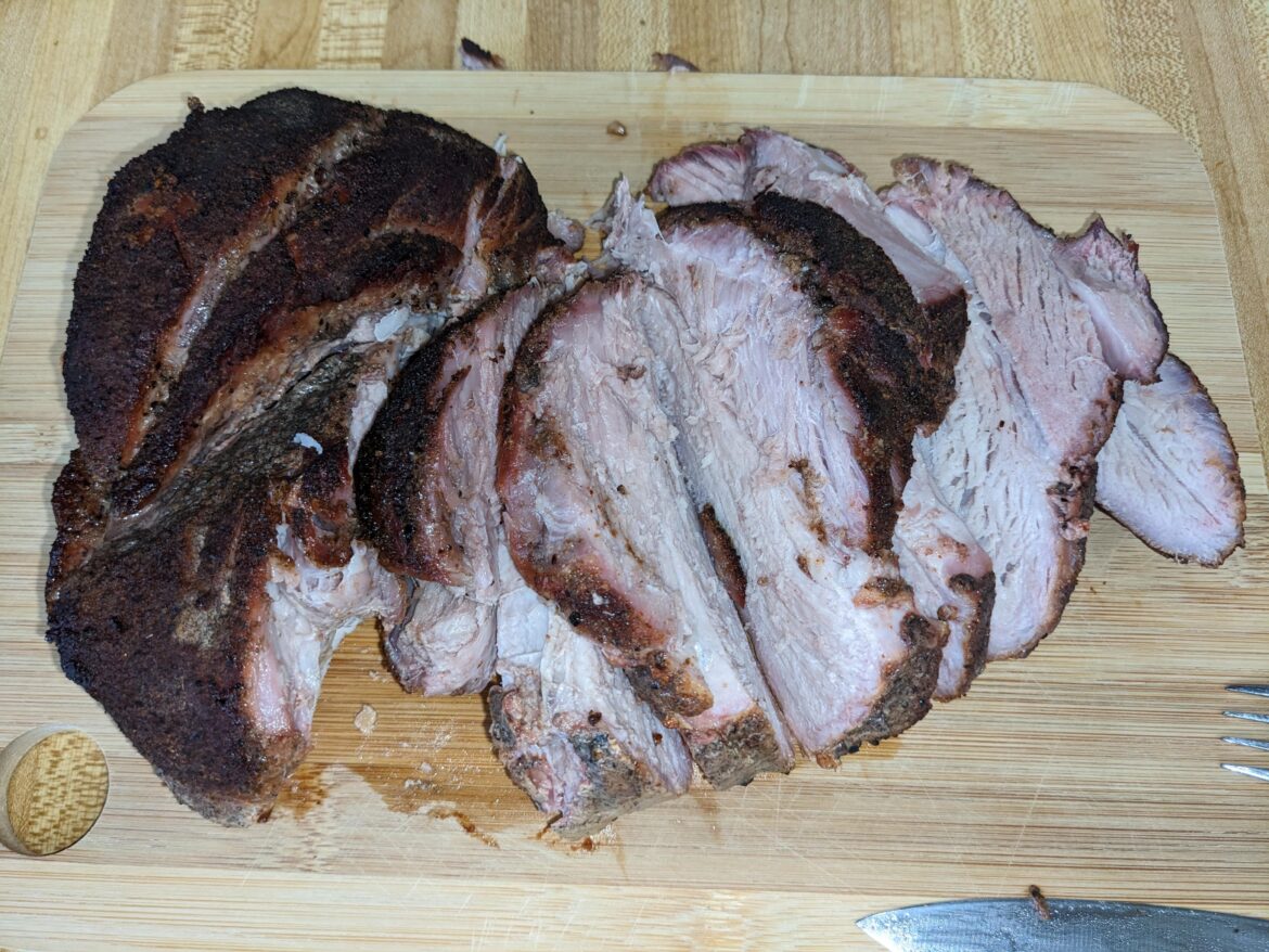 Pork Loin. Cooked On Weber Smokey Mountain. 💯🥰🔥