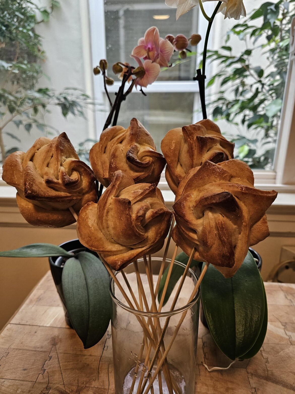 Made the bread flowers posted yesterday. Worked great!