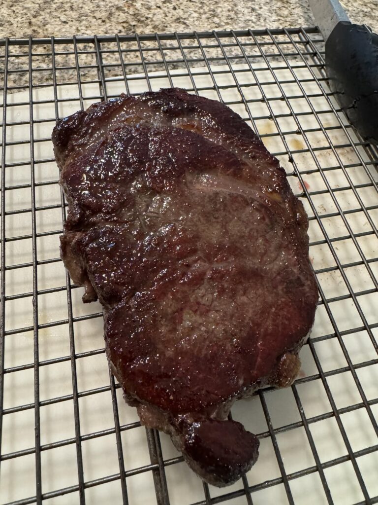 Ribeye @ 135f for 3 hours