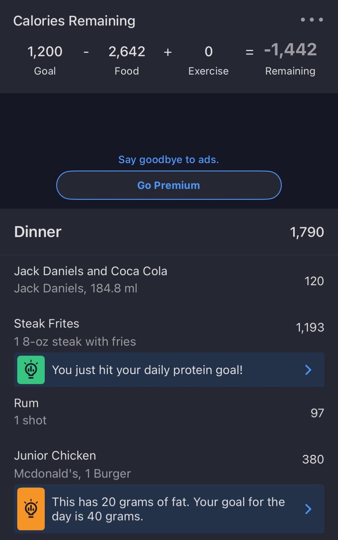 At least I hit my protein goal?