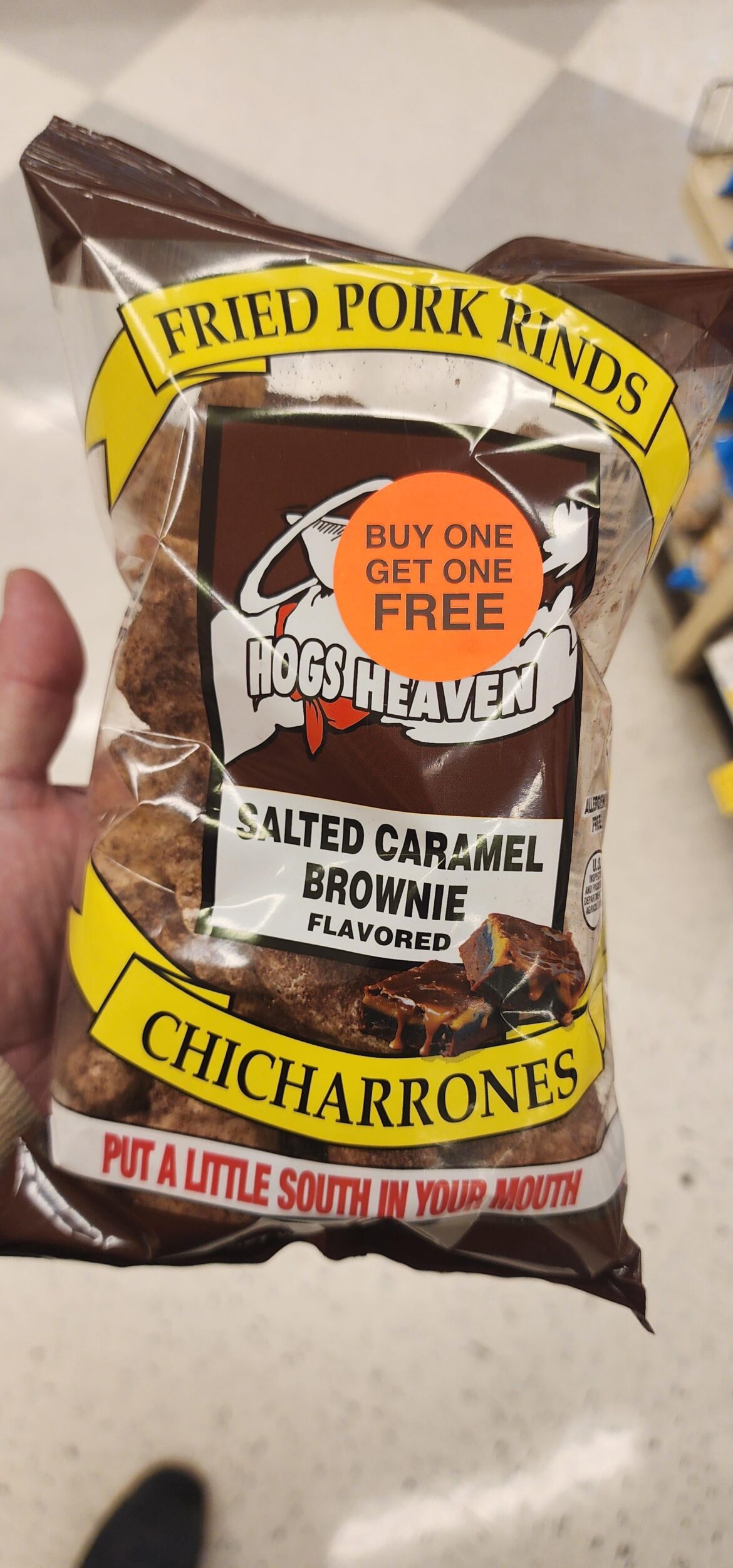 Chocolate pork rinds