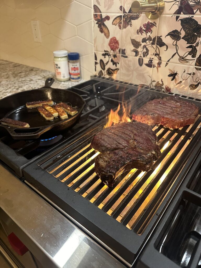 Wolf Range Charbroiler Ribeyes