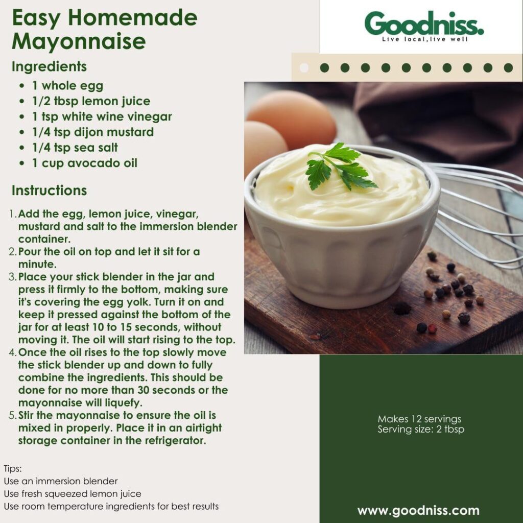 Mayo in a minute using an immersion blender & room temp ingredients so good!