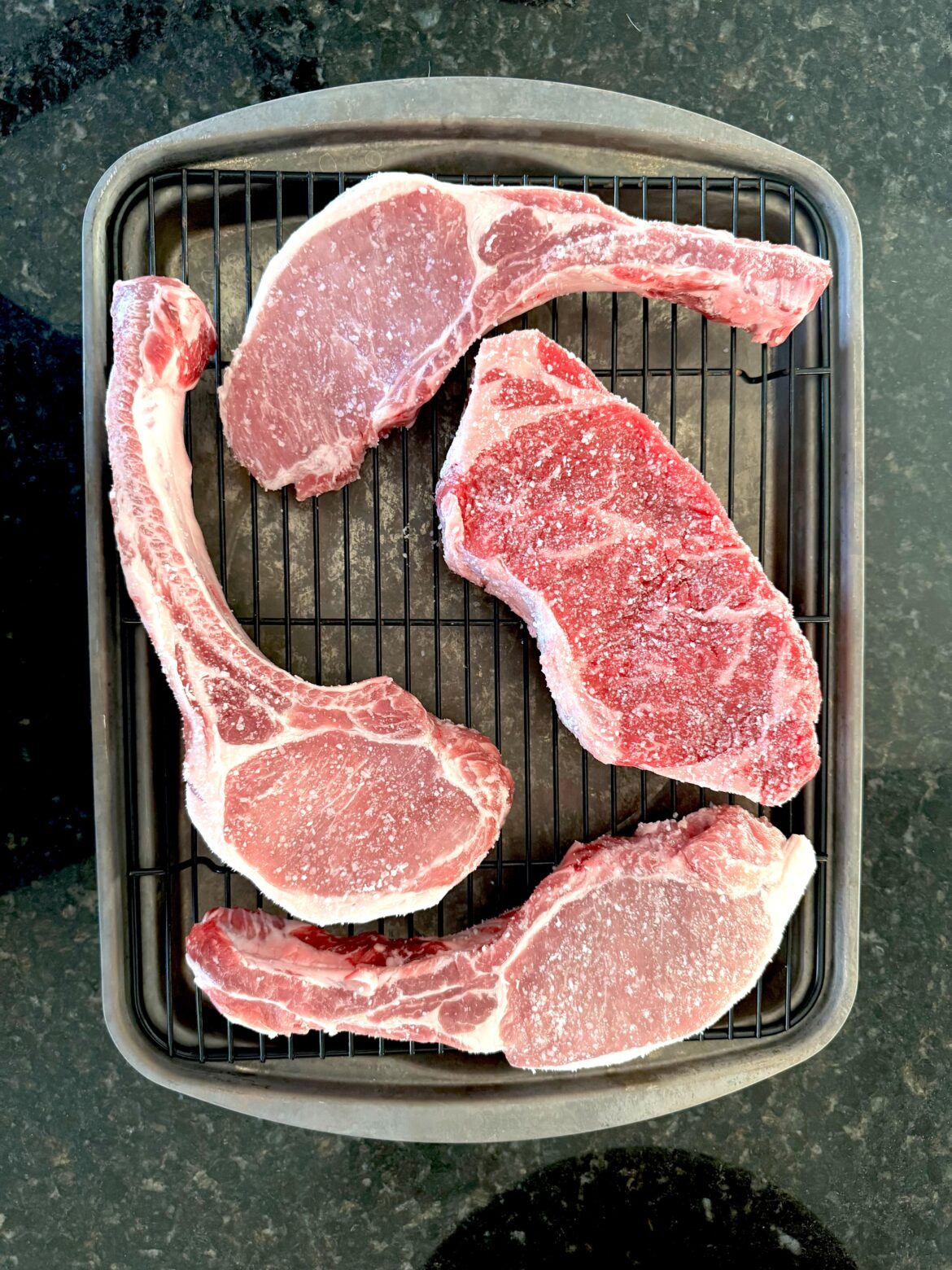 Salted 24hrs before grilling!