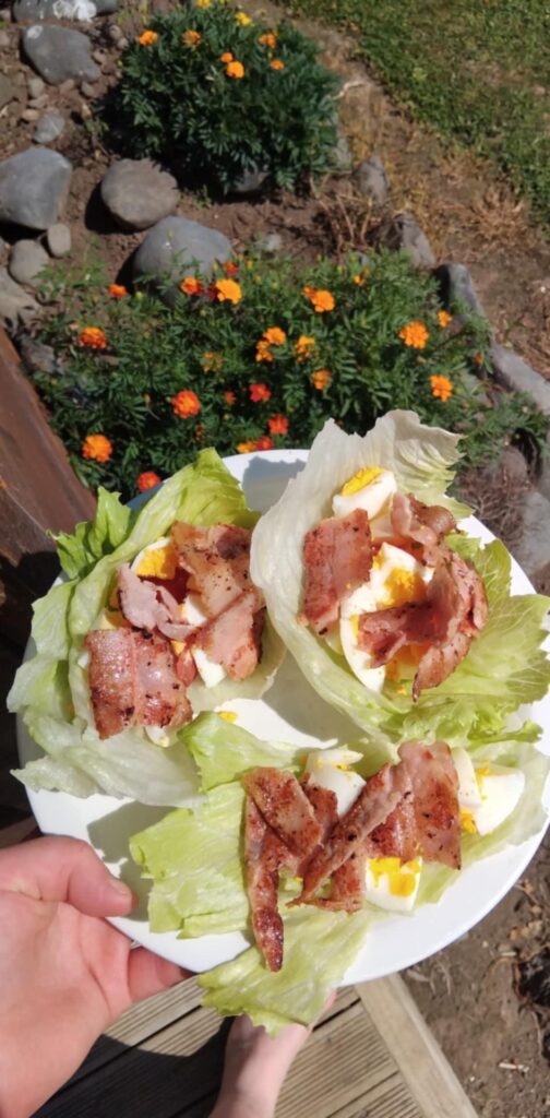 BLT lettuce cups