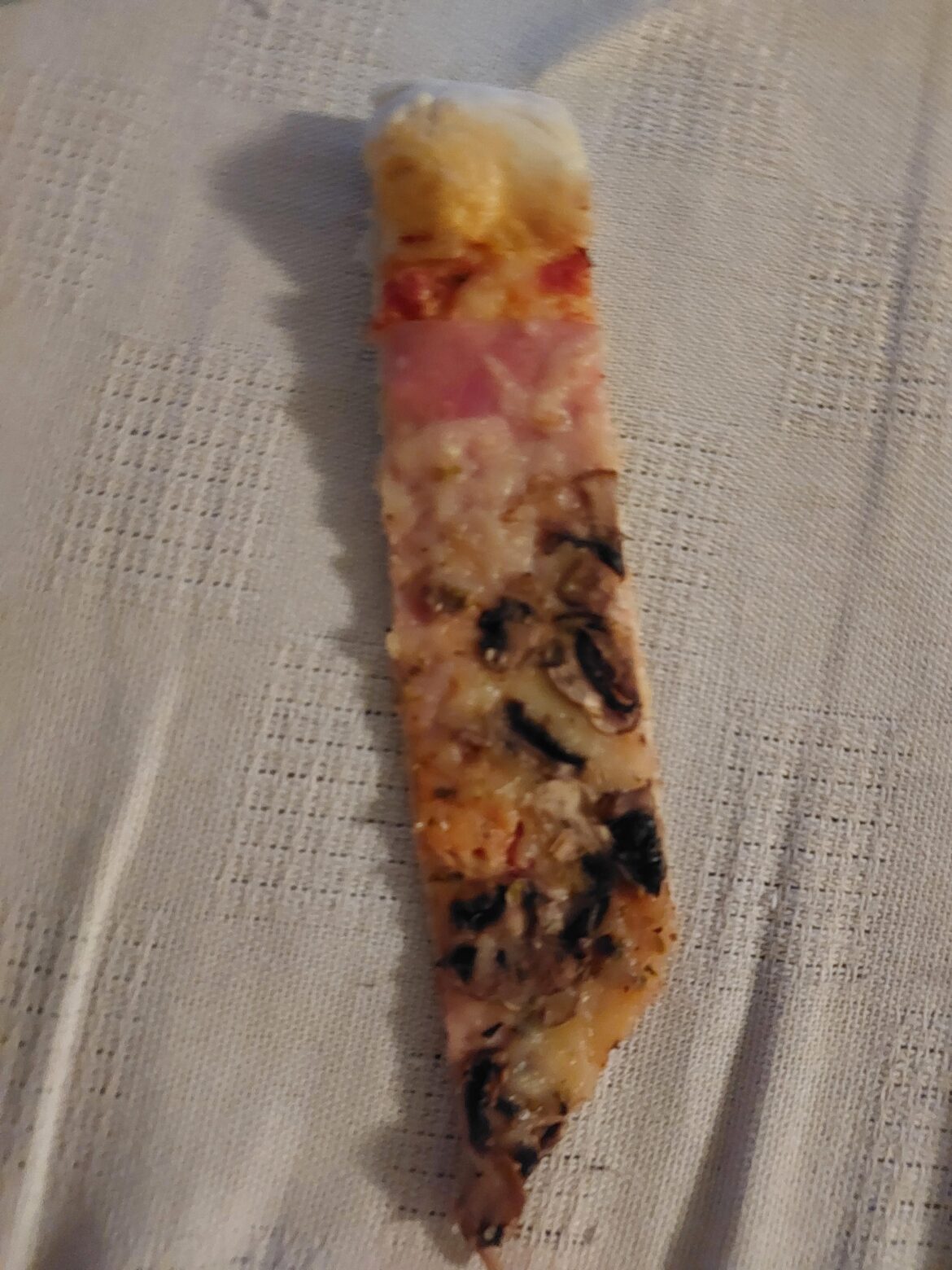 This hideous thing was made with an innocecnt fork and knife. My mom is guilty.