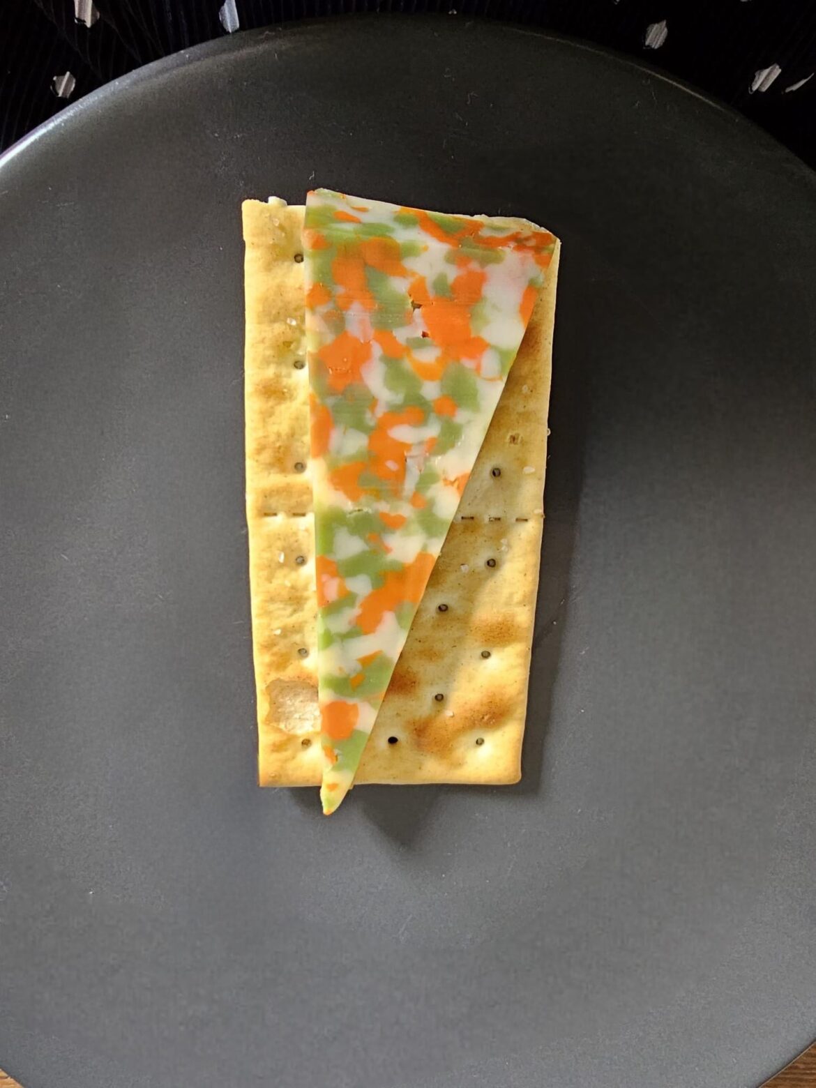 Had some confetti cheese at our friend's house in the Netherlands. It was pretty good!