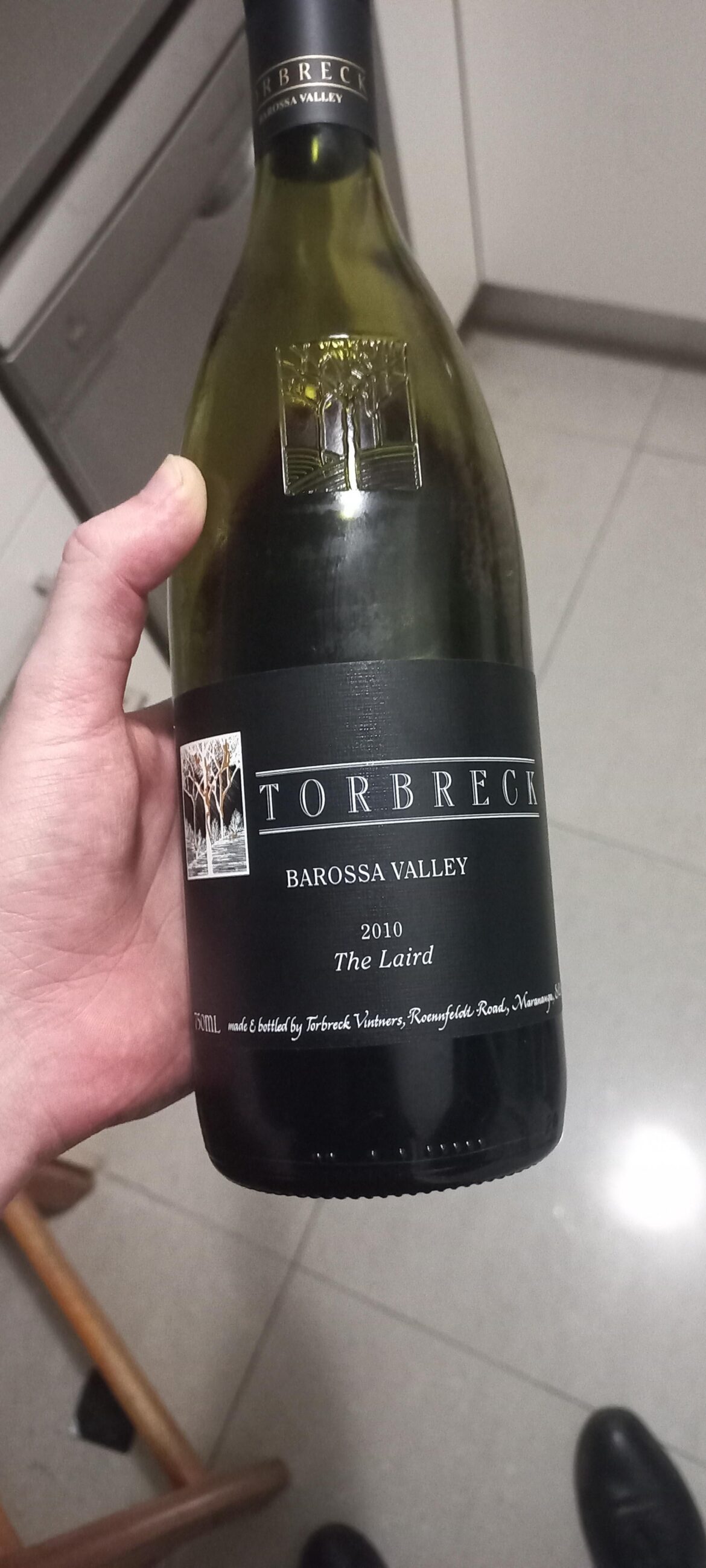 When guests leave a bottle, it’s rarely a 2010 Torbreck ‘The Laird’ When guests leave a bottle, it's rarely a 2010 Torbreck 'The Laird'