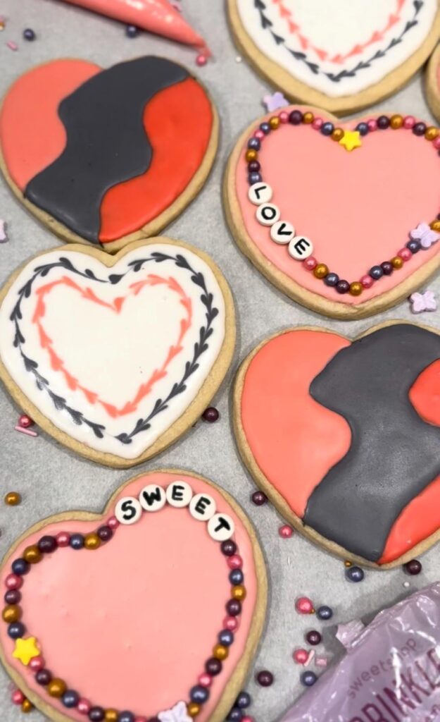 Valentines cookies