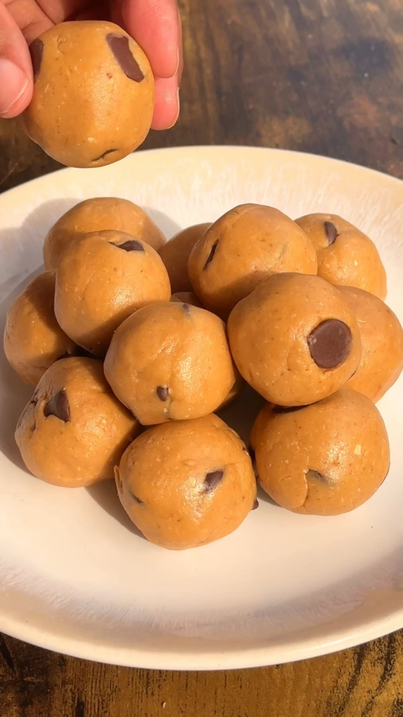Cookie dough protein balls