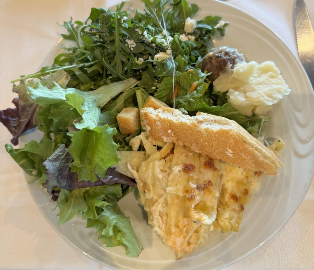 Two plates from a Brazilian buffet. How much do you think?