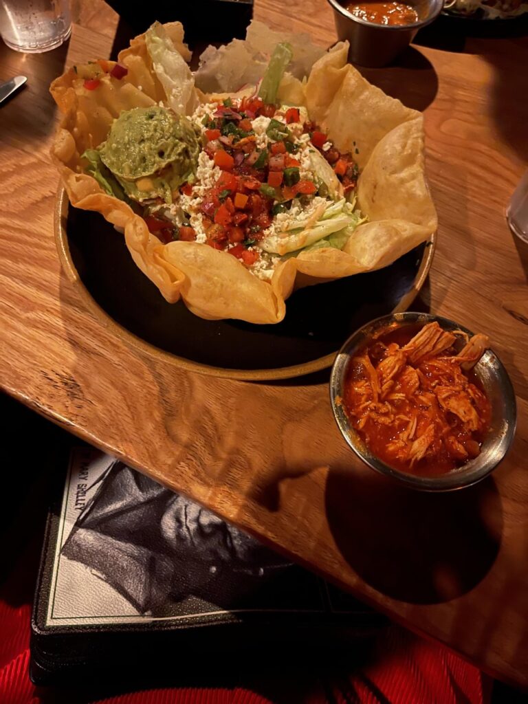 Help on this taco salad with chicken?