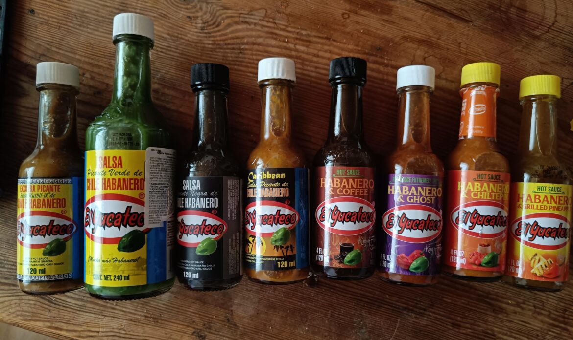 Most el yucateco flavors ranked best to worst, left to right (full review in comments)