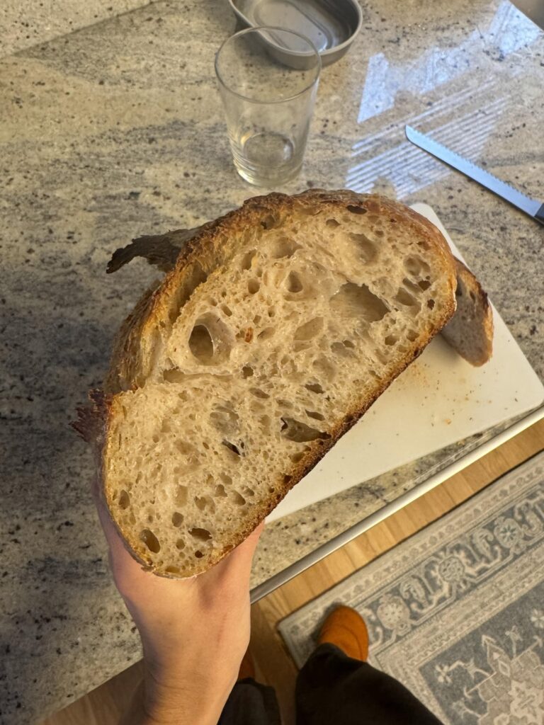 Finally! A beautiful loaf after multiple sad pancakes.