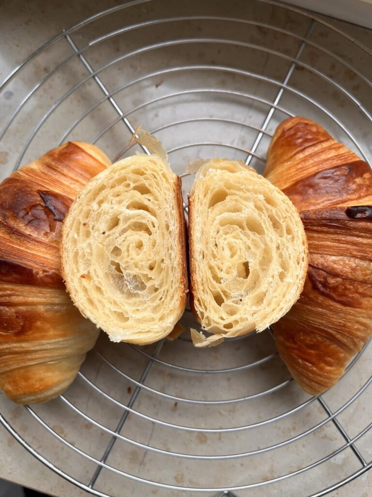 First time making sourdough croissants 🥐