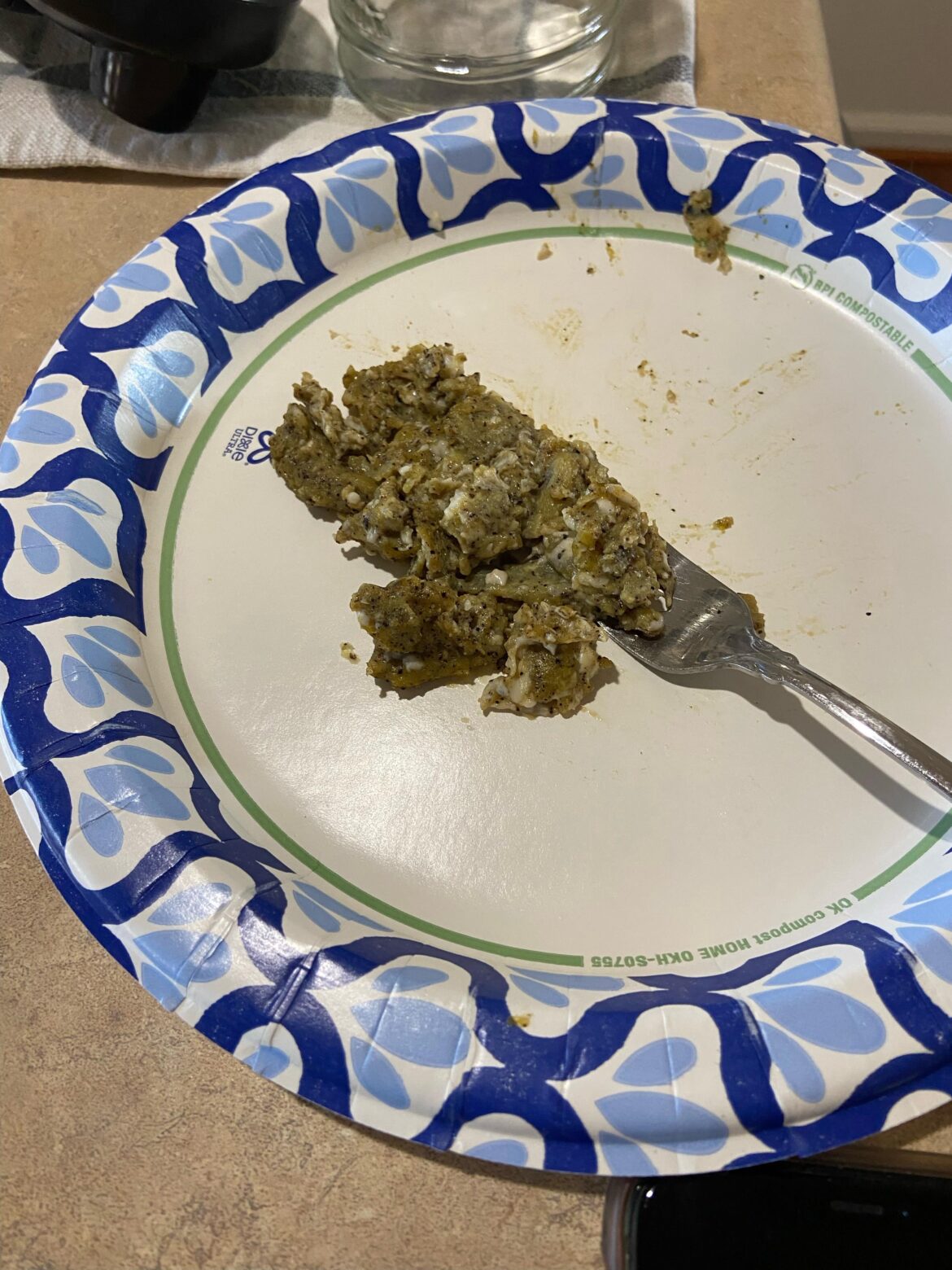 GF made some eggs at home