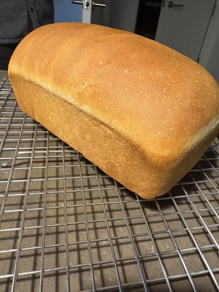 First sandwich loaf! Done on the outside but not inside? First sandwich loaf! Done on the outside but not inside?