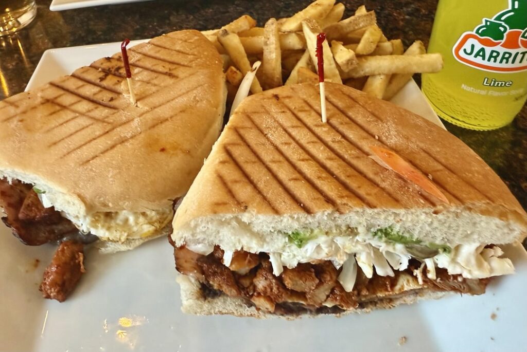 Torta La Cubana at a local Mexican Diner Torta La Cubana at a local Mexican Diner