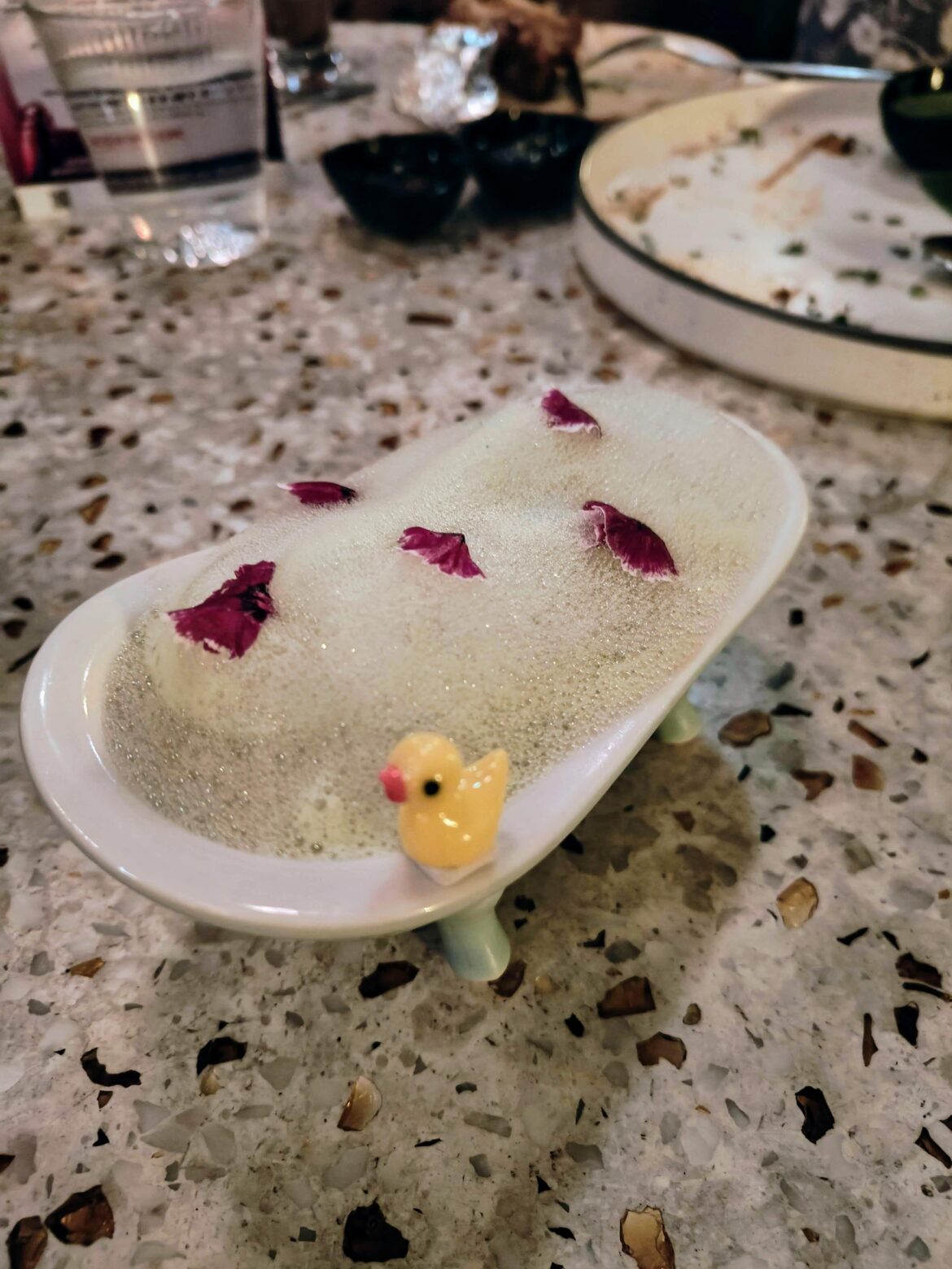 Yes, I would love a cocktail in a miniature bath tub