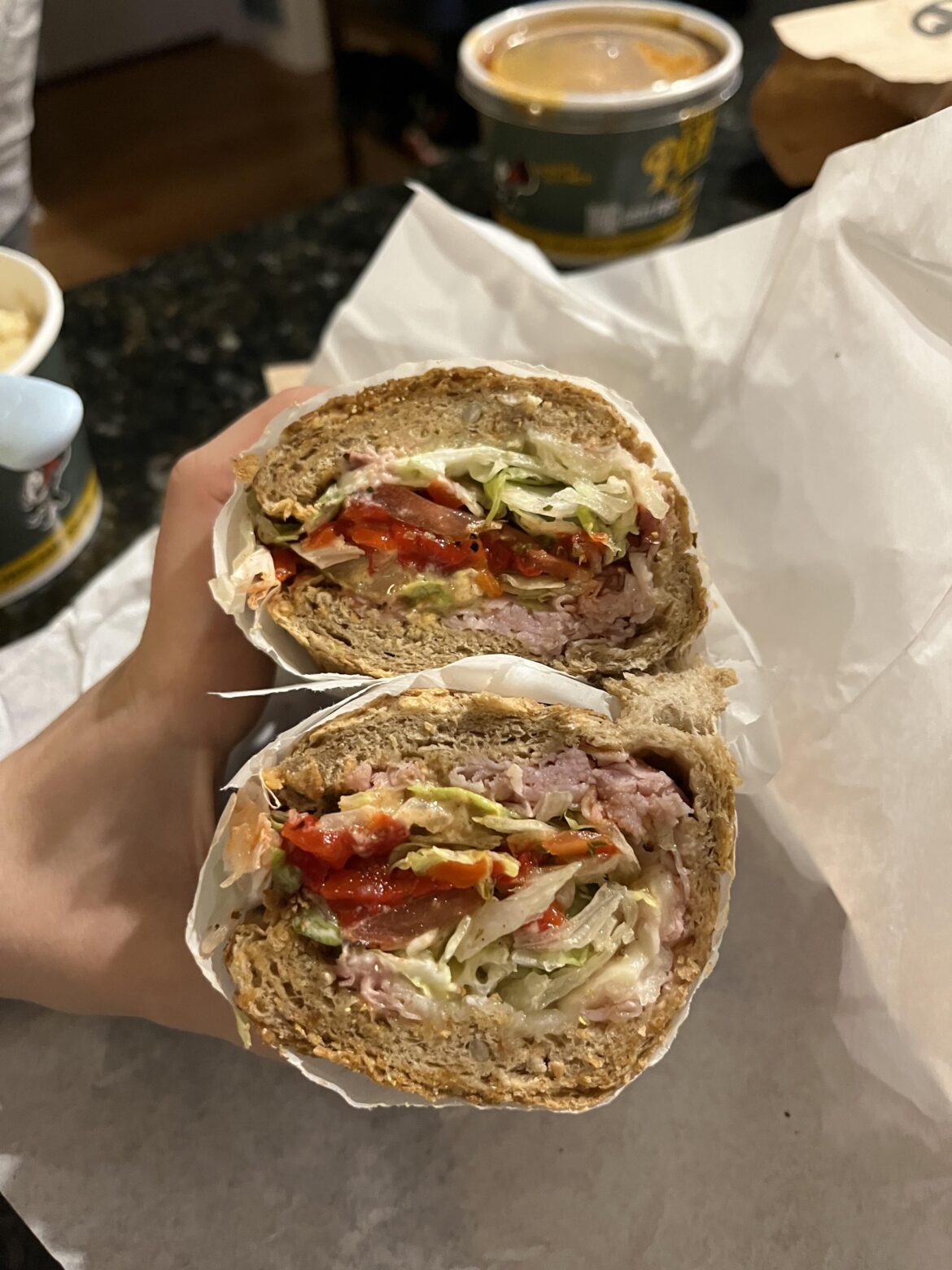 Ham and Swiss from Potbelly’s