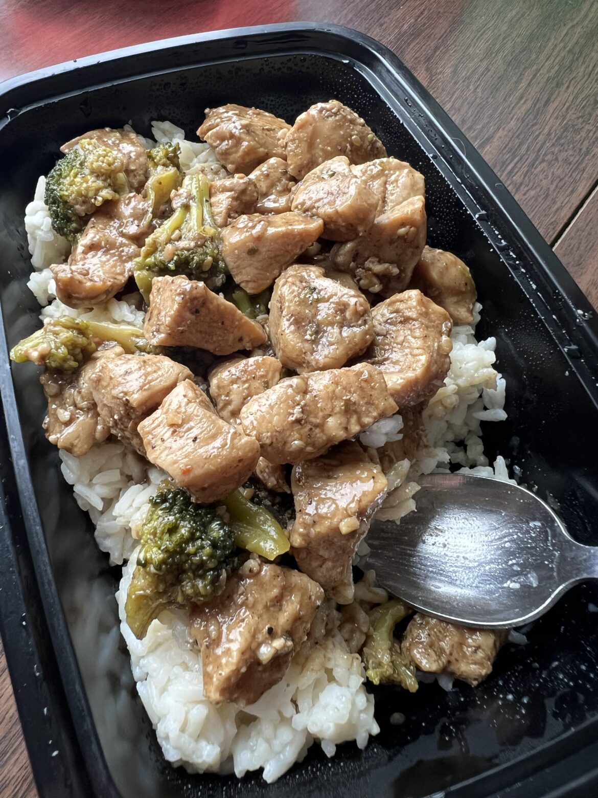 My attempt at teriyaki chicken and broccoli. The sauce refused to thicken