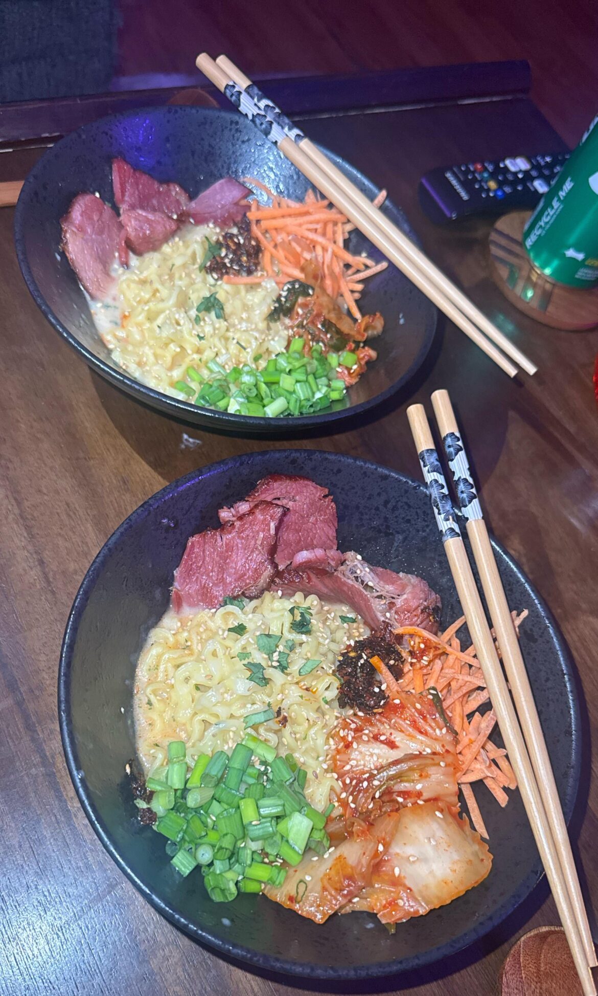 swapped homemade tacos for ramen tonight