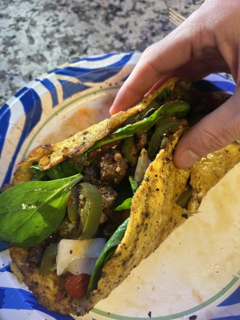 Failed Omelette = Egg Taco