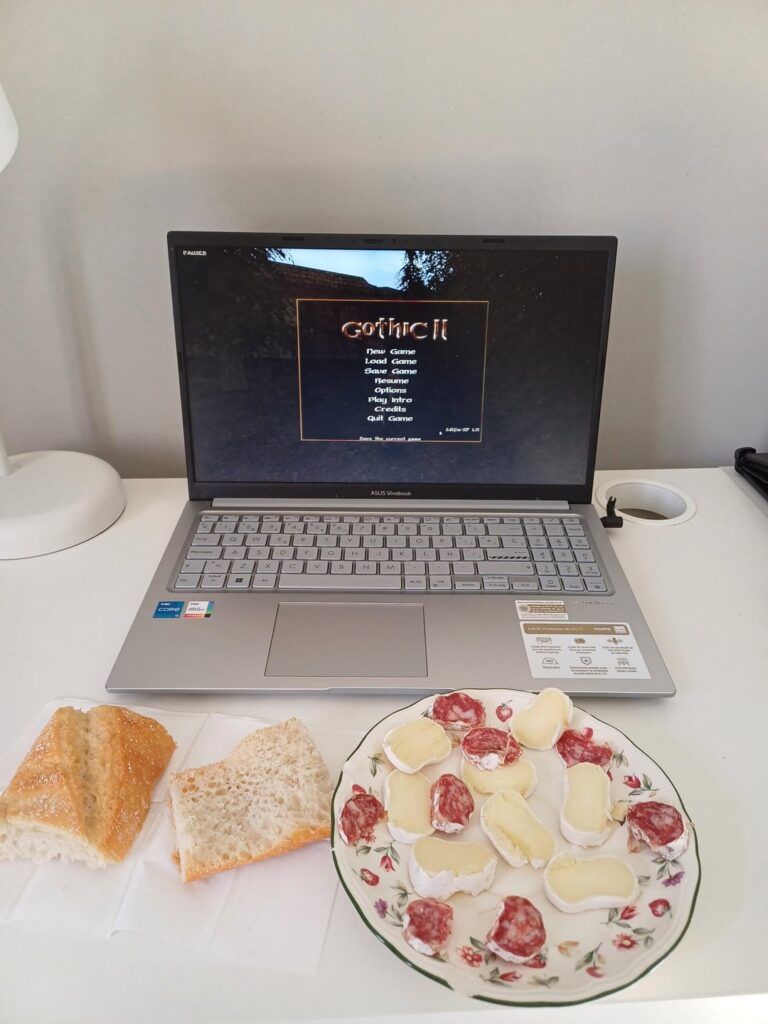 Simple pleasures: bread, cheese, and fuet