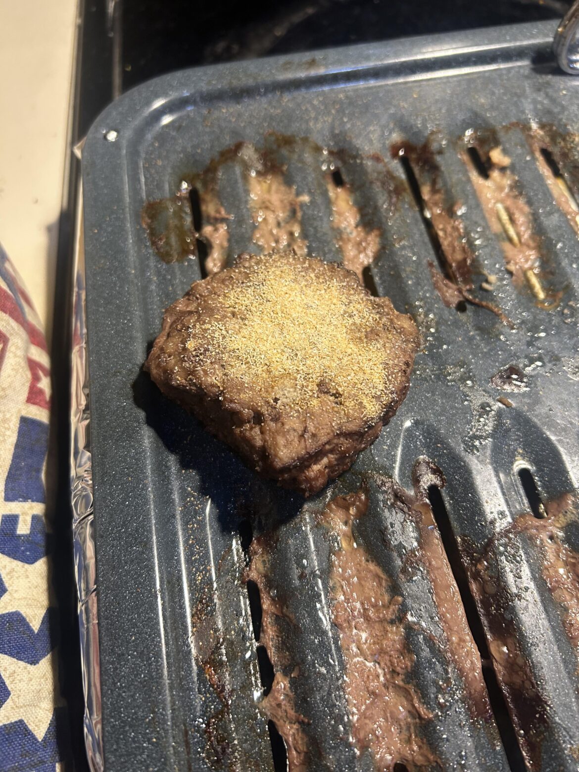 My brother made burgers